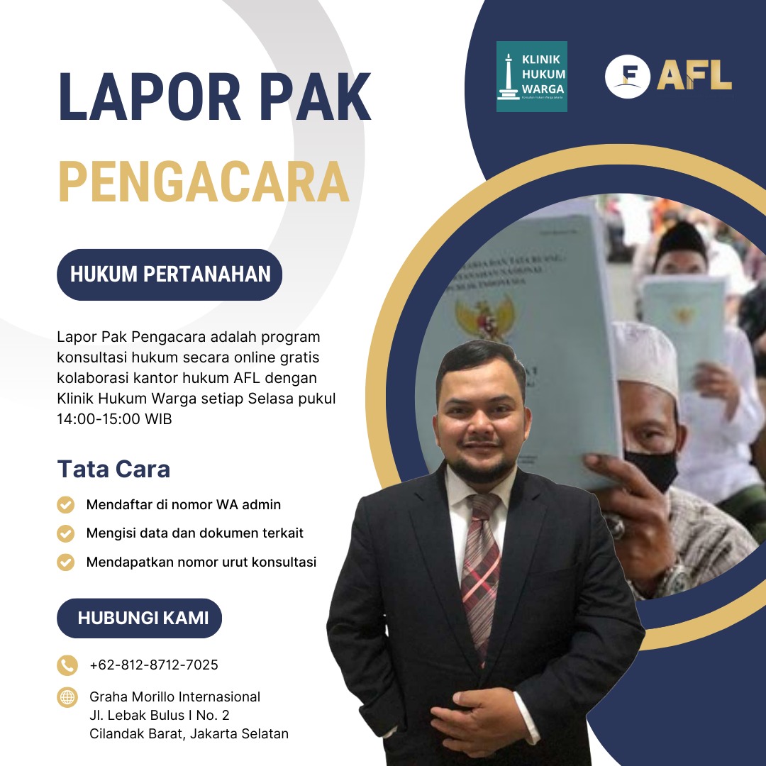 Lapor Pak Pengacara (Hukum Pertanahan)