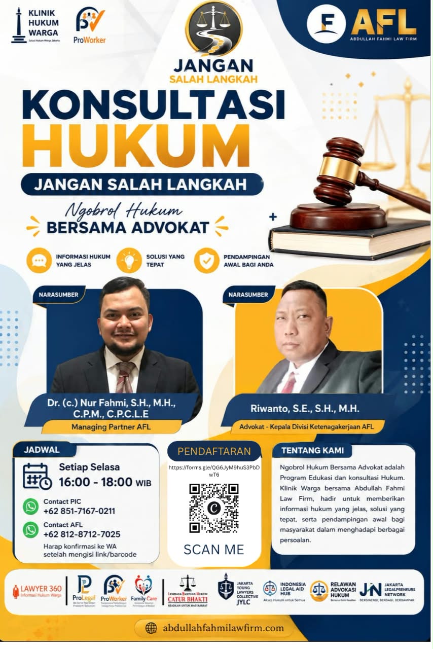 Konsultasi Hukum, Jangan Salah Langkah, Ngobrol Hukum Bersama Advokat