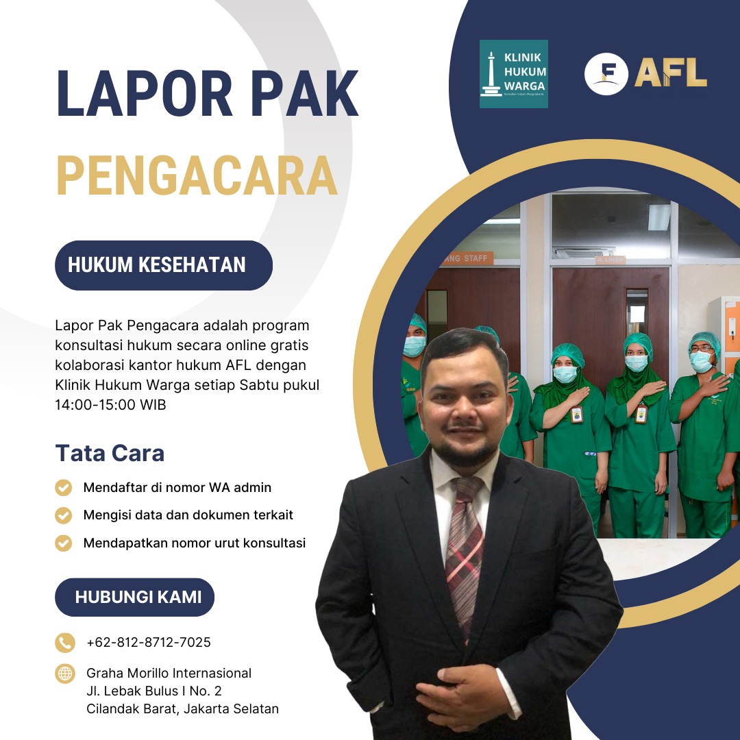 Lapor Pak Pengacara (Hukum Kesehatan)