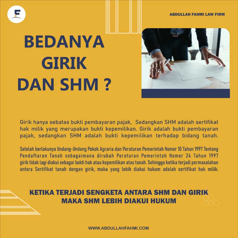 Bedanya girik dan SHM
