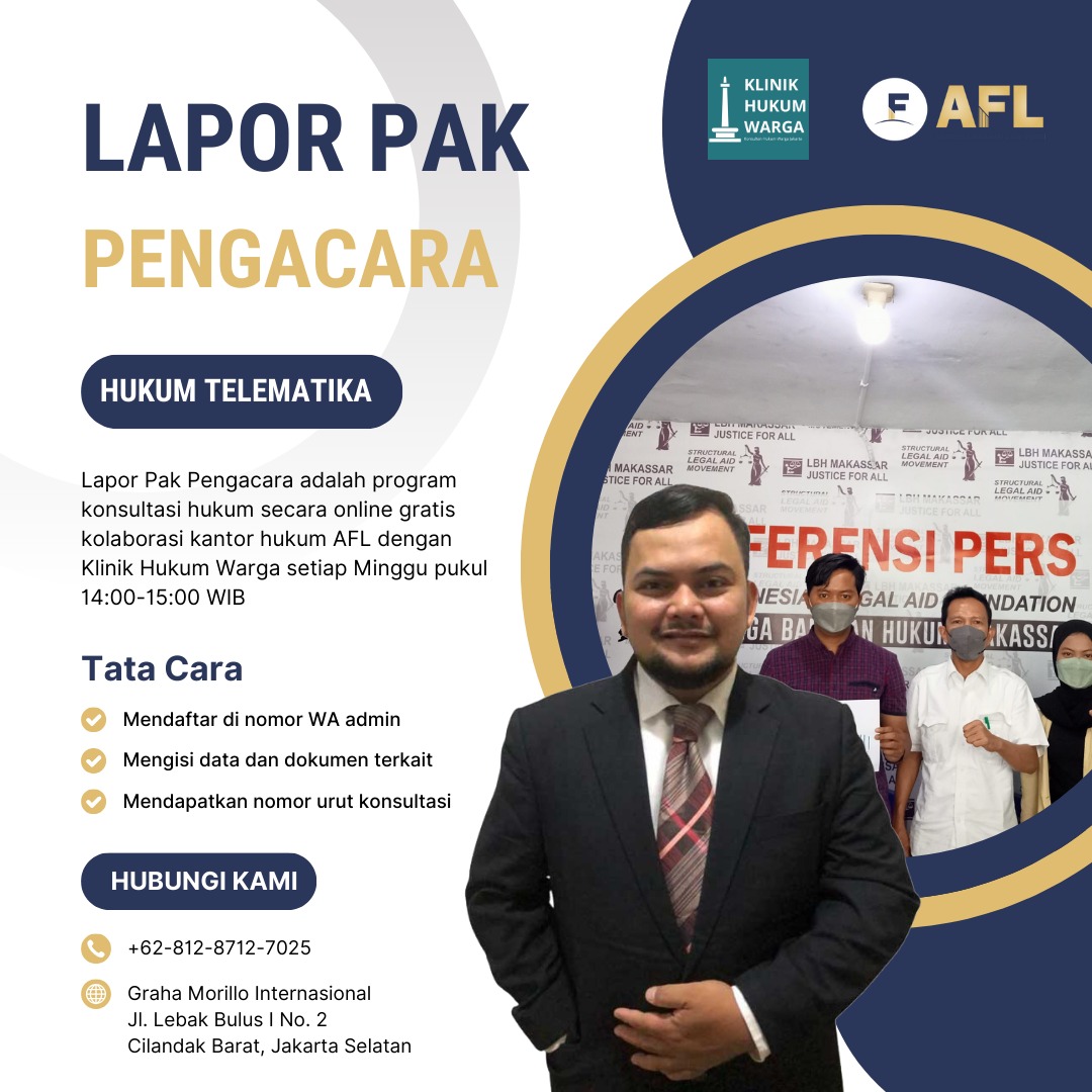 Lapor Pak Pengacara (Hukum Telematika)